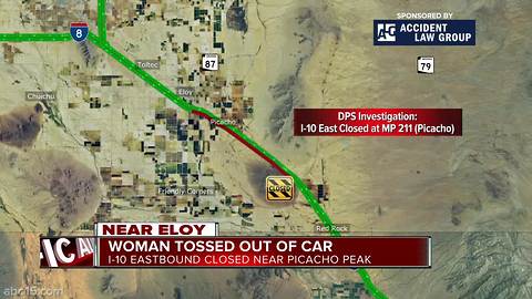 Reports of woman thrown from car on I-10 near Eloy