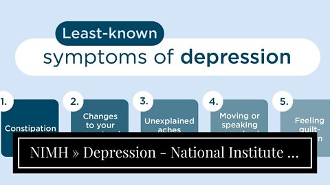 NIMH » Depression - National Institute of Mental Health Fundamentals Explained