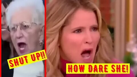 The View show's cackling hen's don't like being told to Shut Up. Awwww SHUT UP!