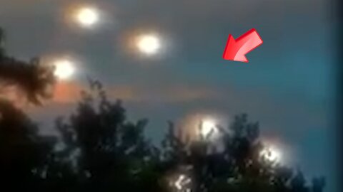 Two triangular UFOs were seen in a tree [Space]