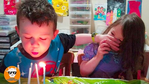 Children Birthday is RUINED! Brother blows out birthday candles!