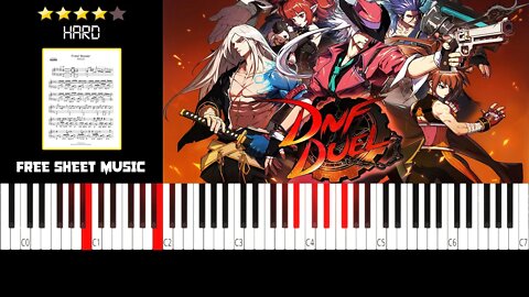 DNF Duel OST - Primal Wonder (feat. Raon) - (HARD) Piano Tutorial