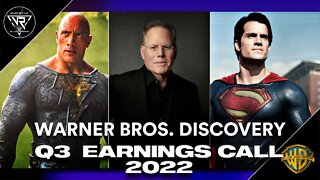 WARNER BROS DISCOVERY Q3 2022 | Earnings Report LIVE Reaction | CEO David Zaslav SPEAKS