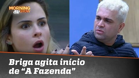 A Fazenda: Briga entre Evandro e Ana Paula agita início do reality