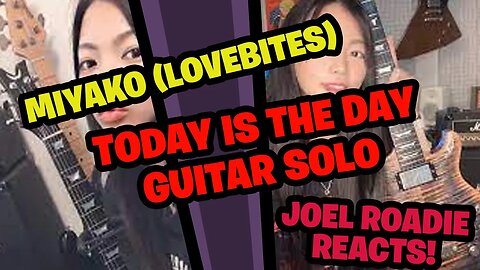 Miyako (Lovebites) - Today Is The Day Guitar Solo - Roadie Reacts