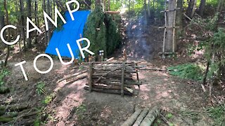 Bushcraft camp tour!