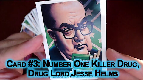 Drug Wars Trading Cards: Card #3: Number One Killer Drug, Drug Lord Jesse Helms (Eclipse Comics)