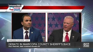 Penzone, Sheridan appeared in televised Maricopa Co. Sheriff debate Friday