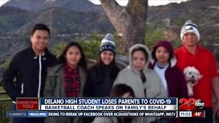 Delano High student loses both parents to Covid-19