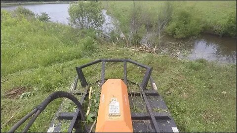 Pond Brush Cutting and Getting Stuck