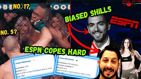 Sean Strickland RANKED #5 in the WORLD by BIAS ESPN SHILLS