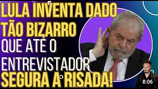 Lula diz que 735 milhões de brasileiros passam fome e até o entrevistador segura a risada!