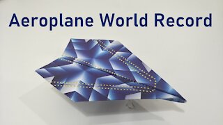 How to Make Origami Aeroplane World Record