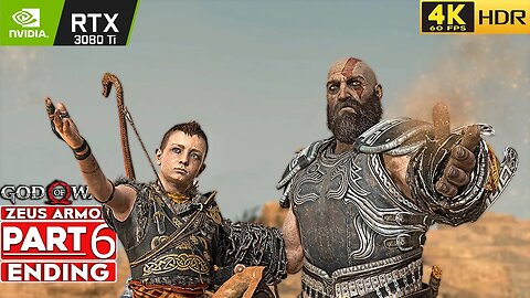 GOD OF WAR PC ENDING Gameplay Walkthrough Part 6 ZEUS ARMOR [TRUE 4K 60FPS HDR] - No Commentary
