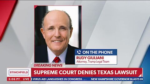 "We're Not Finished. Believe Me" Rudy Giuliani Responds To SCOTUS Texas Ruling, Explains Next Steps