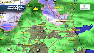 Rain showers continue into afternoon, evening