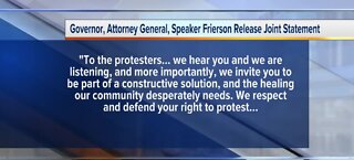 Govenor, Attorney General, and Frierson release joint statement
