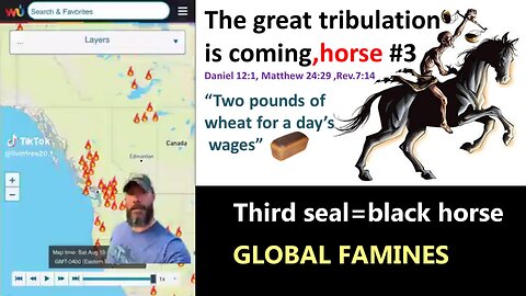 The geat tribulation is coming ,,black horse is next ,,(third seal)