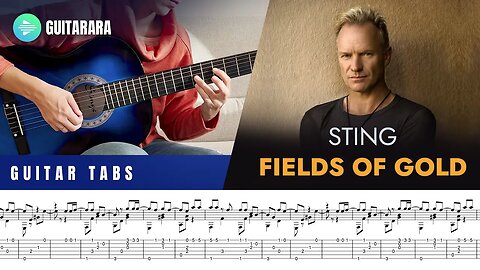 Sting - Fields Of Gold | Classical Guitar Cover | GUITAR TABS/SHEET
