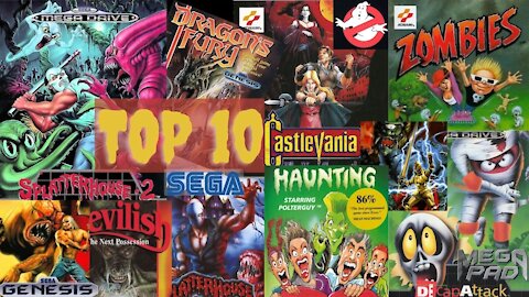 HALLOWEEN TOP 10 Sega Genesis - Megadrive Games - Best of Games to play