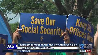 Activists Protest Social Security Office Closure