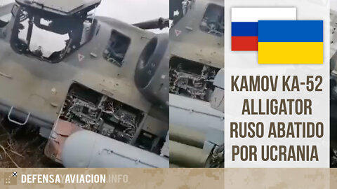 Kamov Ka 52 Alligator ruso abatido por Ucrania