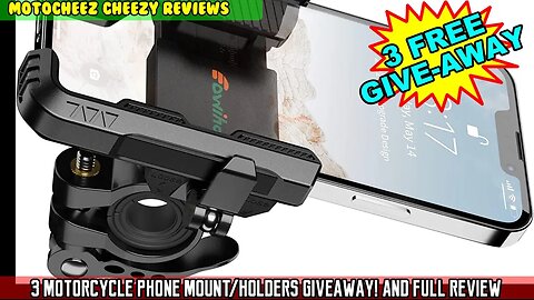 FREE GIVE-AWAY! 3 NEW phone mounts / holders with full review Eowihor model PBH503