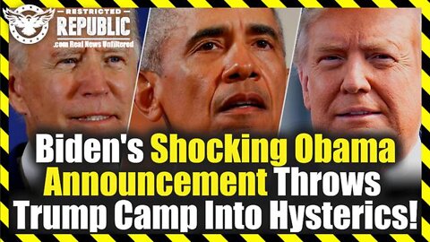 Breaking News 04/20/2022 - Biden’s Shocking Obama Announcement Throws Trump Camp Into Hysterics!