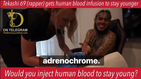 Video of Tekashi 69 (Rapper) Injecting "Baby Organs" "Adrenochrome" to reduce aging Explained