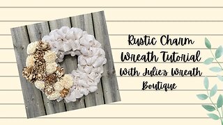 How to Make a Burlap Wreath | Burlap Bubble Wreath |. Bubble Wreath Tutorial | Rustic Wreath | DIY