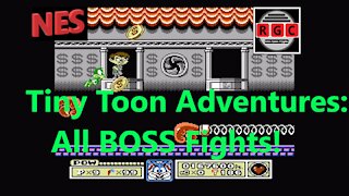 Tiny Toon Adventures - All Boss Fights - NES - Retro Game Clipping