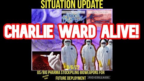 SITUATION UPDATE 8/6/22: US STOCKPILING BIOWEAPONS SET TO DEPLOY - CHARLIE WARD ALIVE!