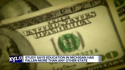 Report: Michigan public schools facing nation's worst decline in education funding