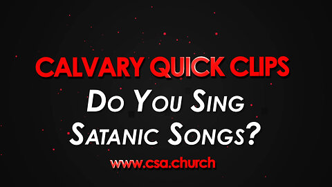 Do You Sing Satanic Songs?