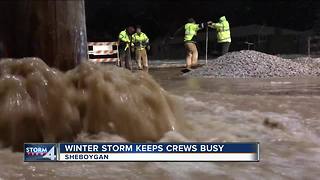 Sheboygan blanketed by lake effect snow