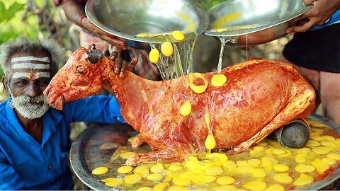 Mutton Omelette Cooking | Village Food Factory