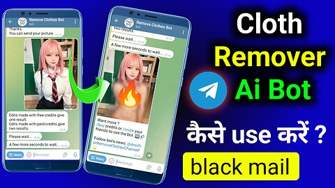 Amazing Telegram bot🤬🤟😎Telegram dress remover bot | Ai bot cloth remover bot name
