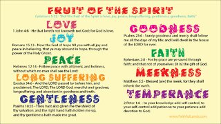 The Fruit of the Spirit. (SCRIPTURE)