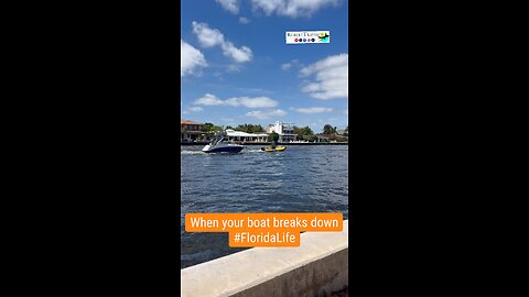 When your boat breaks down #FloridaLife #boat #yacht #miami #roberttraveler #travel #beach