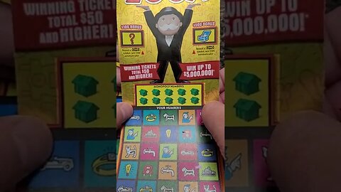 200X Monopoly Lottery Tickets from the Ohio Lottery!