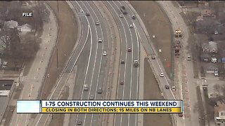 I-75 construction continues this weekend
