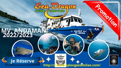 🐋 MV Andaman Sea Dragon, bateau de croisière de plongée aux iles Similans