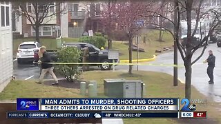 Man admits to murder, shooting officers