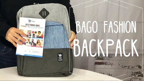 Bago 23L The Wunderkind Fashion School Backpack in Beige and Blue Review