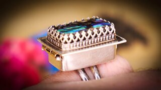 Silver & Abalone Poison Ring #shorts
