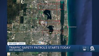 West Palm Beach traffic safety patrols start Monday