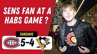 SENS FAN AT A HABS GAME ? | MTL 5-4 PIT | REVIEW