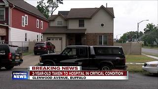 2-year-old taken to hospital in critical condition