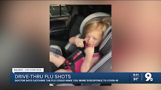Drive-thru flu vaccination
