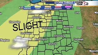 Severe storm threat Wednesday